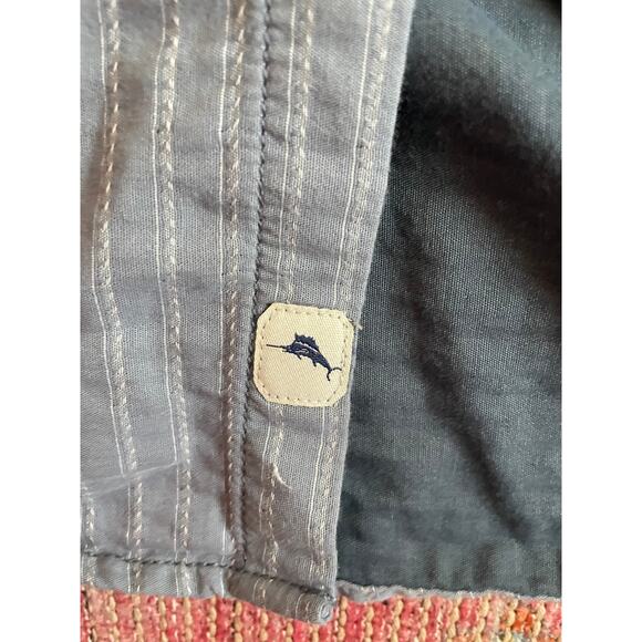 Tommy Bahama Men's Island Modern Fit Button Down Shirts Long Sleeve Gray - Picture 6 of 8